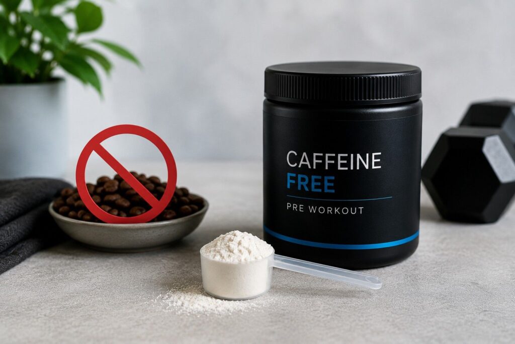 Non stimulant pre workout supplement in clean fitness setup