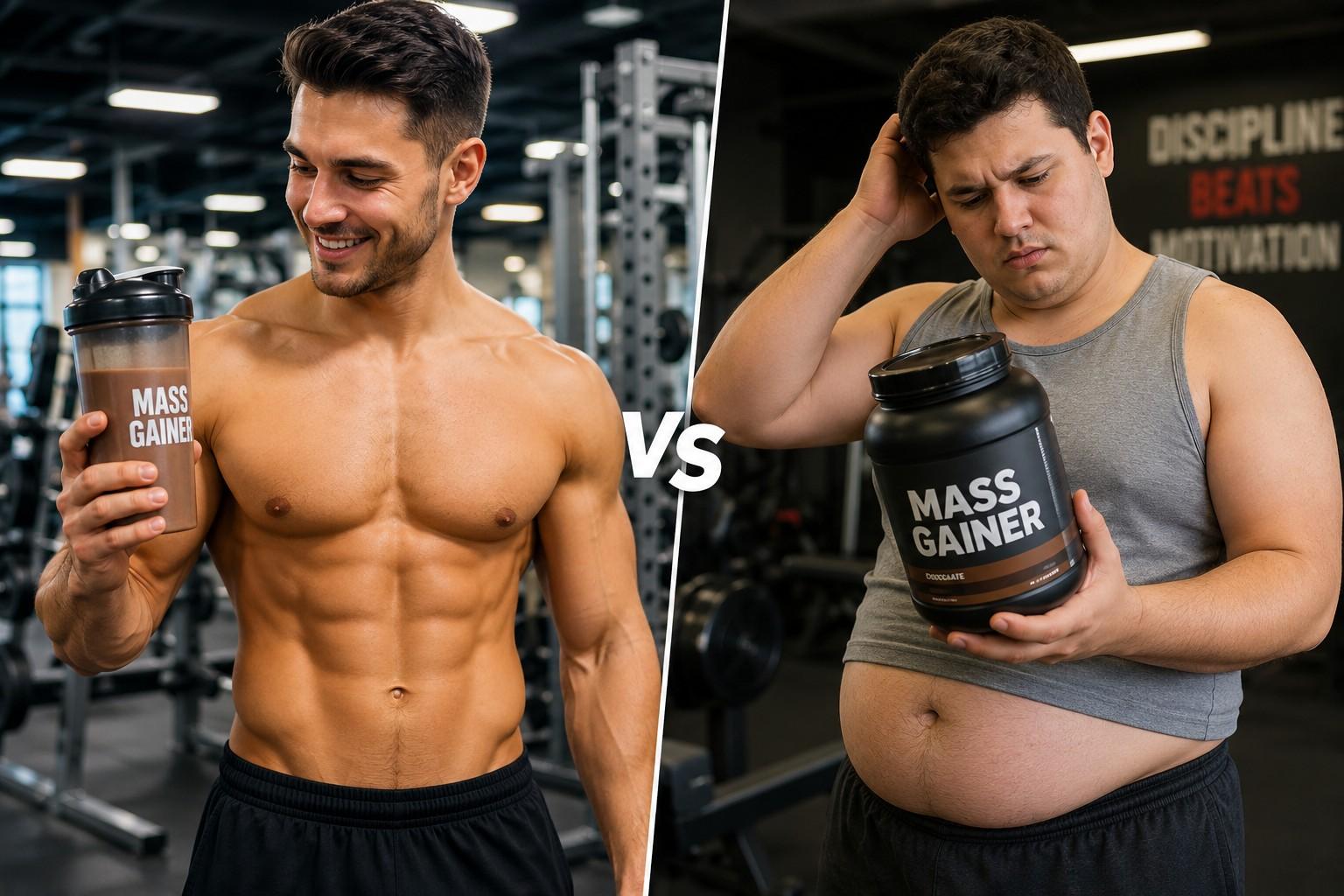 Can mass gainer make you fat — lean muscle gain vs fat gain comparison