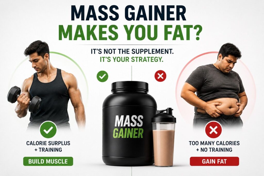 Mass gainer: muscle or fat? Your strategy decides.
