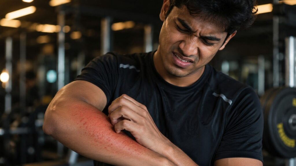 Pre workout side effect of increased heart rate and palpitations from stimulant supplements.