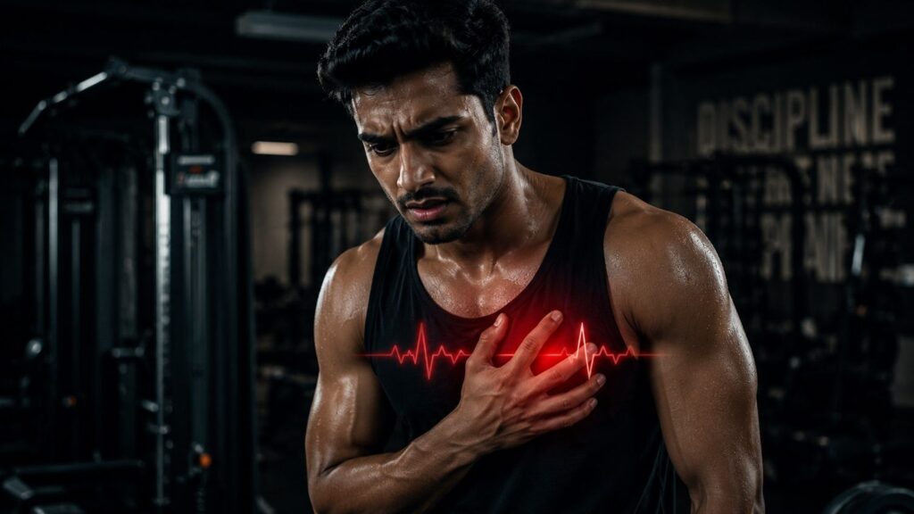 Pre workout side effect of increased heart rate and palpitations from stimulant supplements.
