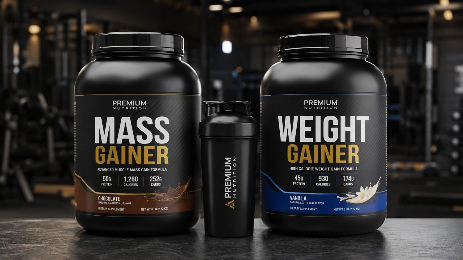 Difference between mass gainer and weight gainer supplements side by side comparison