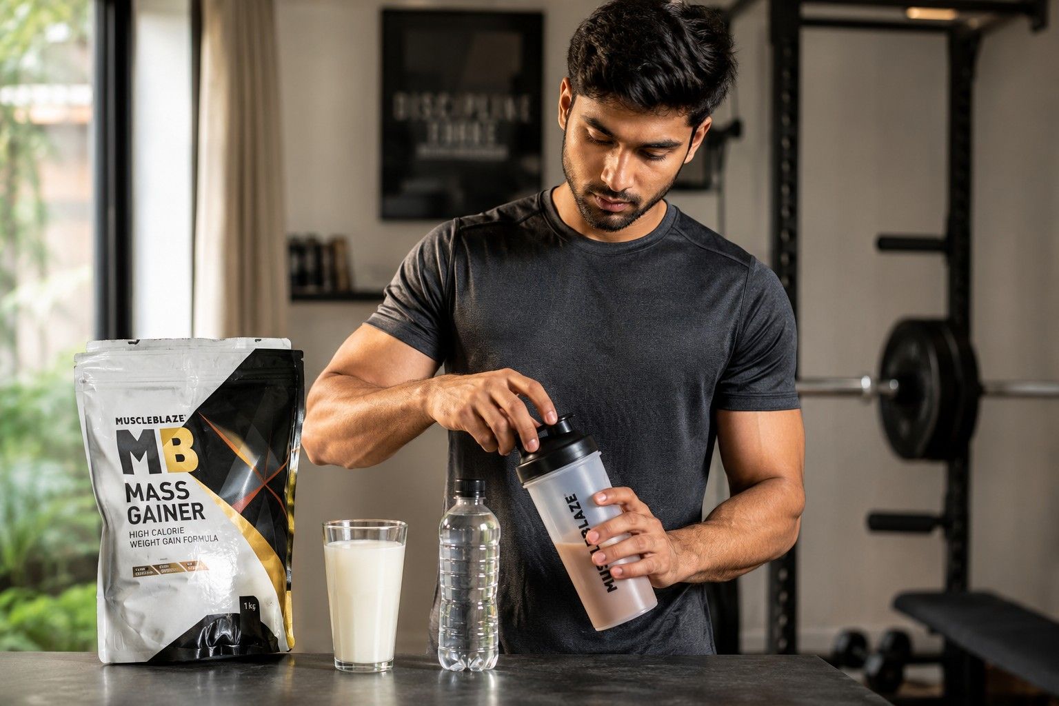 mass gainer with milk or water comparison for Indian gym-goers
