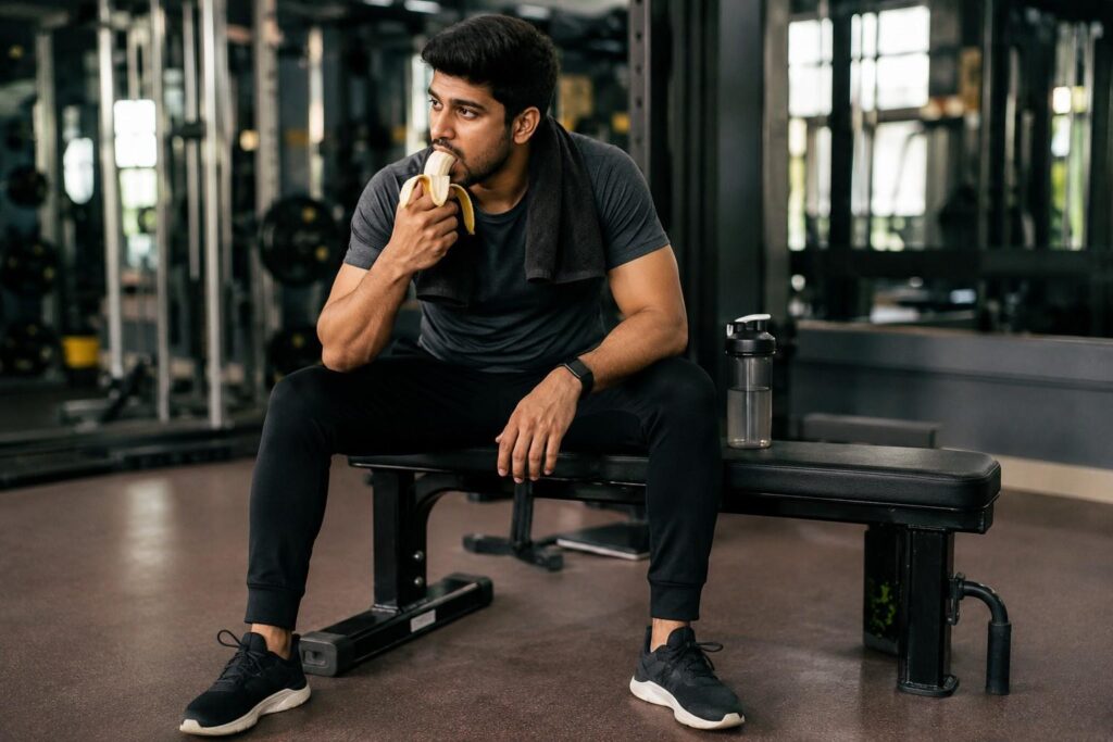 Healthy Gym Snack Ideas: Banana for Pre-Workout Fuel