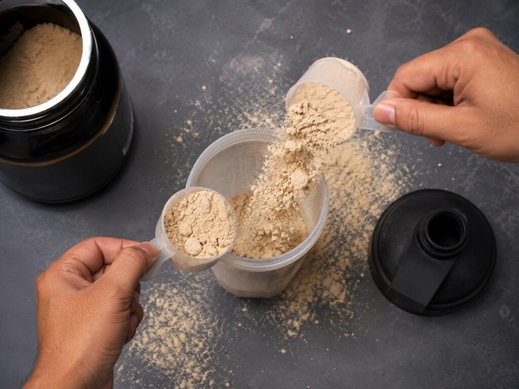 Beginner mistake of using too much mass gainer powder