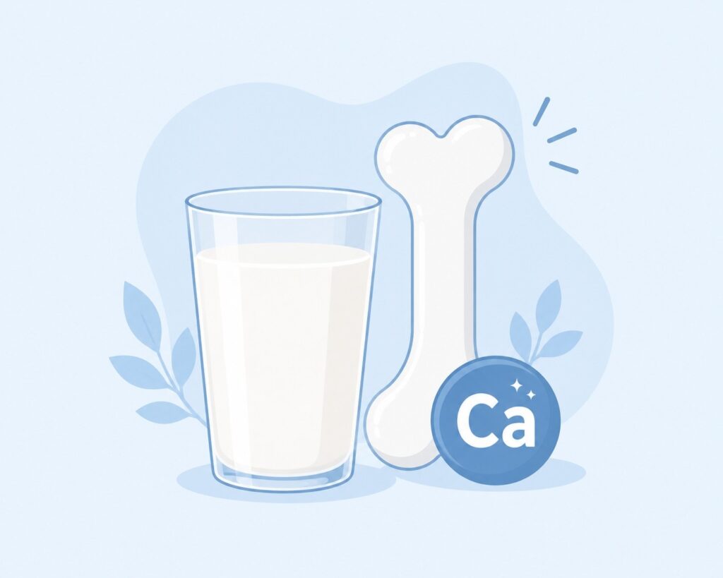 milk and calcium supporting bone health with high protein diets