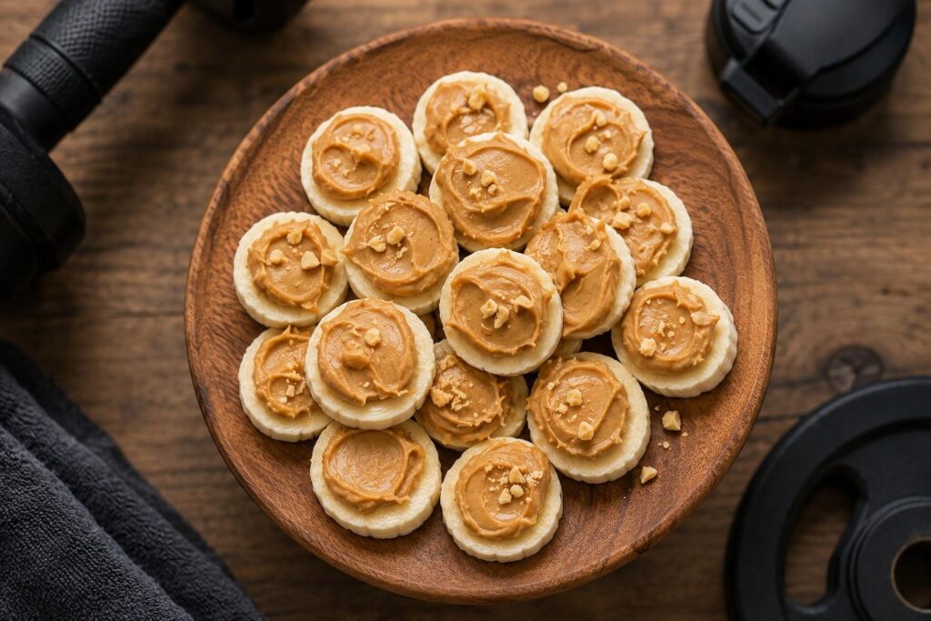 Banana and peanut butter combo as pre workout snack
