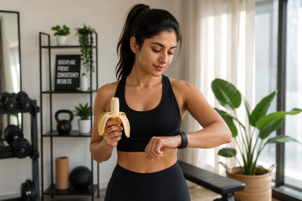 Best timing to eat banana before workout for energy