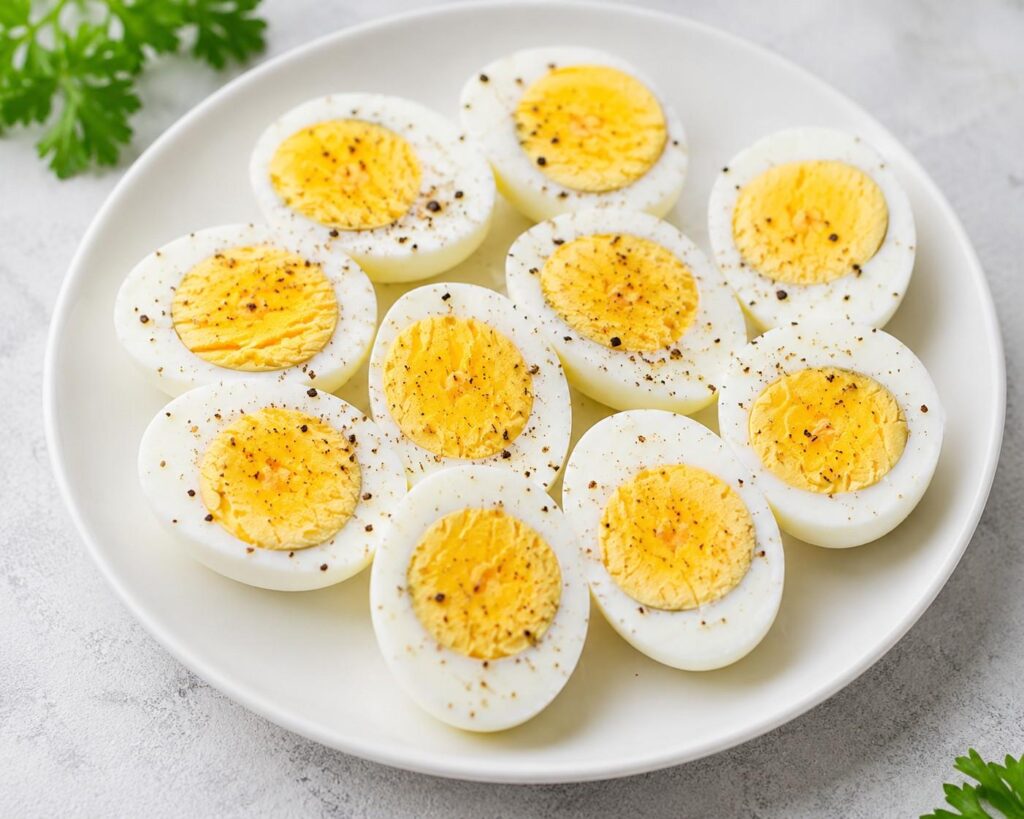 Boiled eggs high protein snack for fat loss
