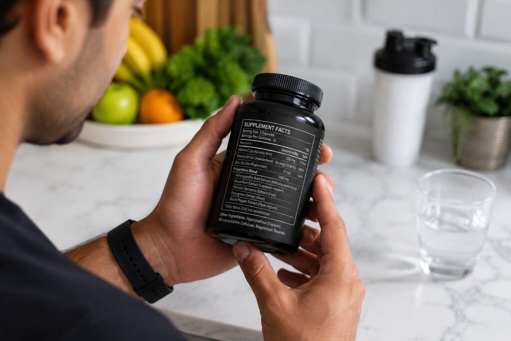 checking fat burner supplement label for beginners