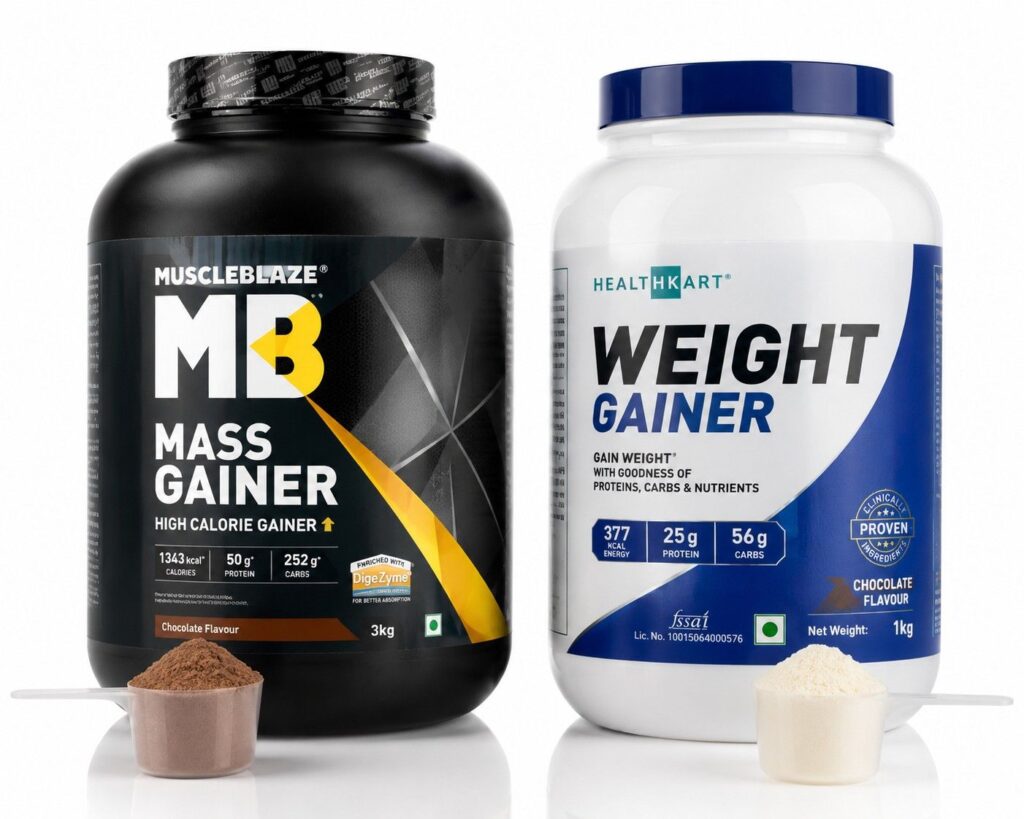 Mass gainer vs weight gainer comparison for daily dosage