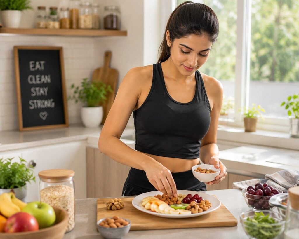 Preparing healthy snacks for fat loss at home
