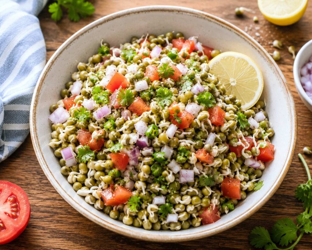 Sprouts salad healthy Indian snack for fat loss
